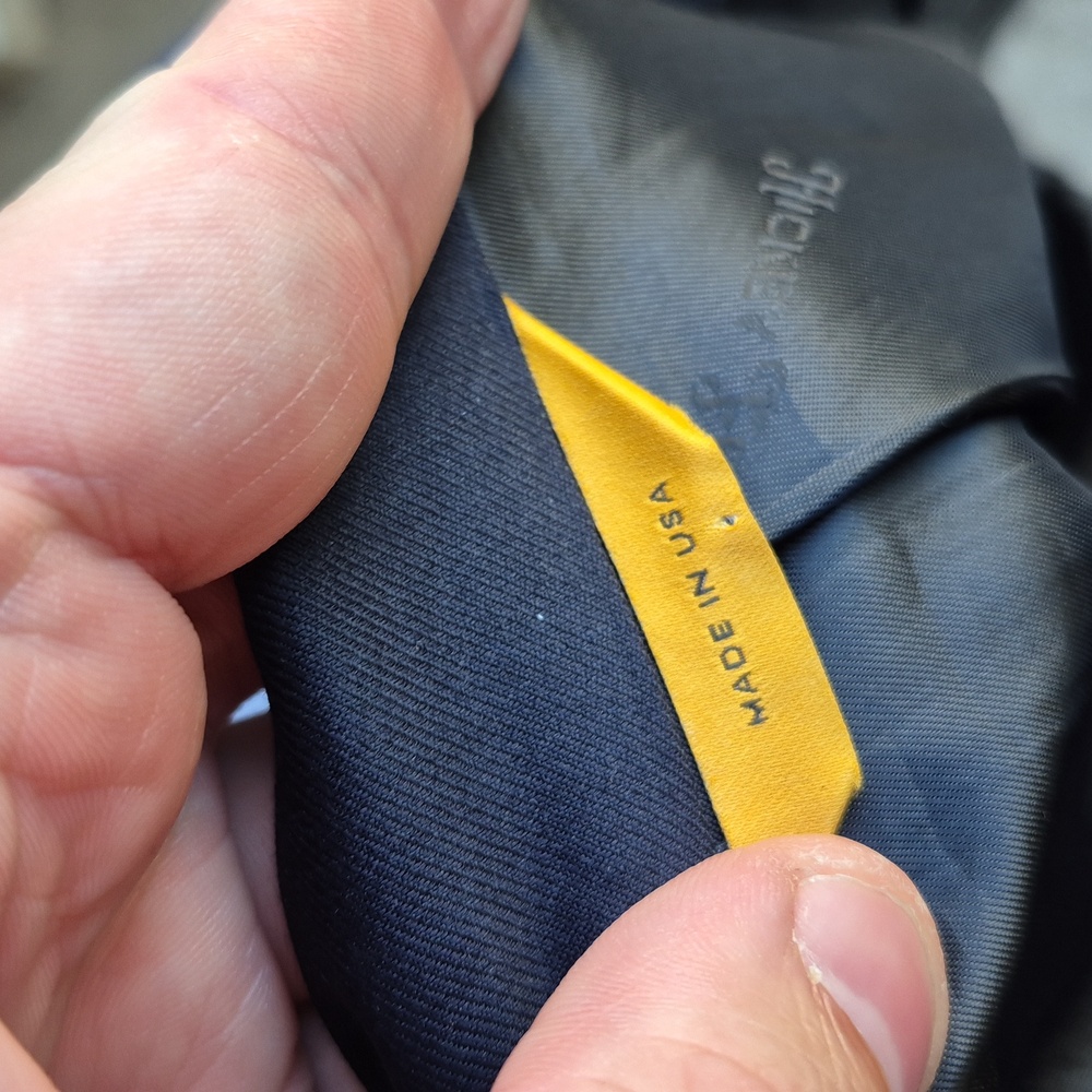 Hickey Freeman Beacon Recent Solid Dark Navy Wors… - image 7